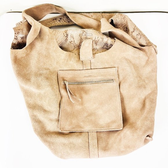 Accessorize Metallic Snakeskin Hobo Bag - Picture 3 of 8